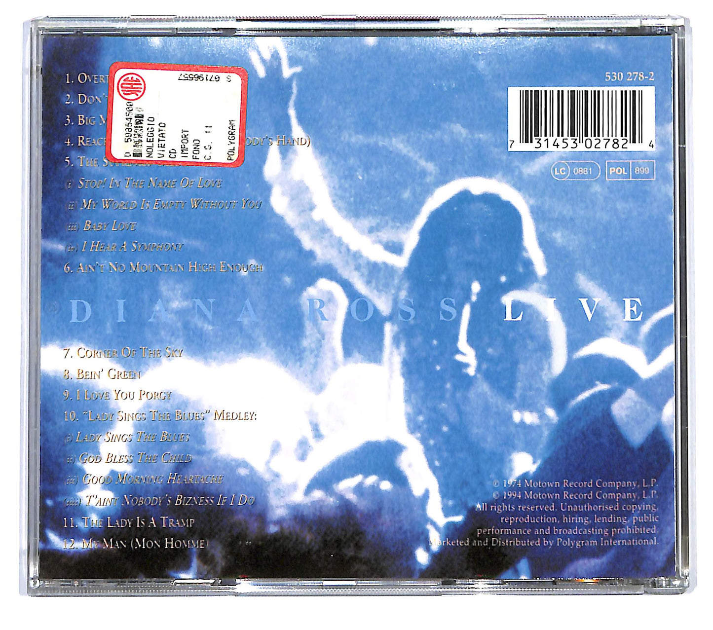 EBOND Diana Ross - Live CD CD119206