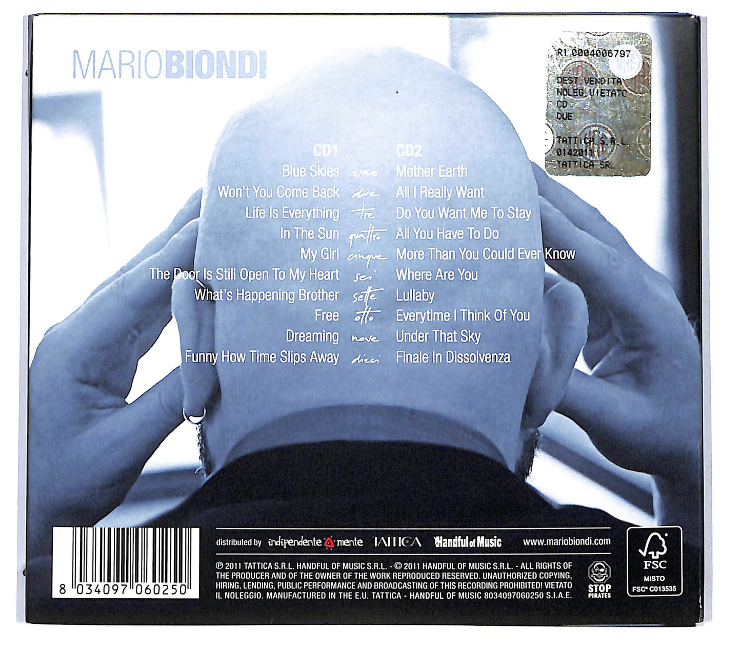 EBOND Mario Biondi And The Unexpected Glimpses - Due DIGIPACK CD CD119216