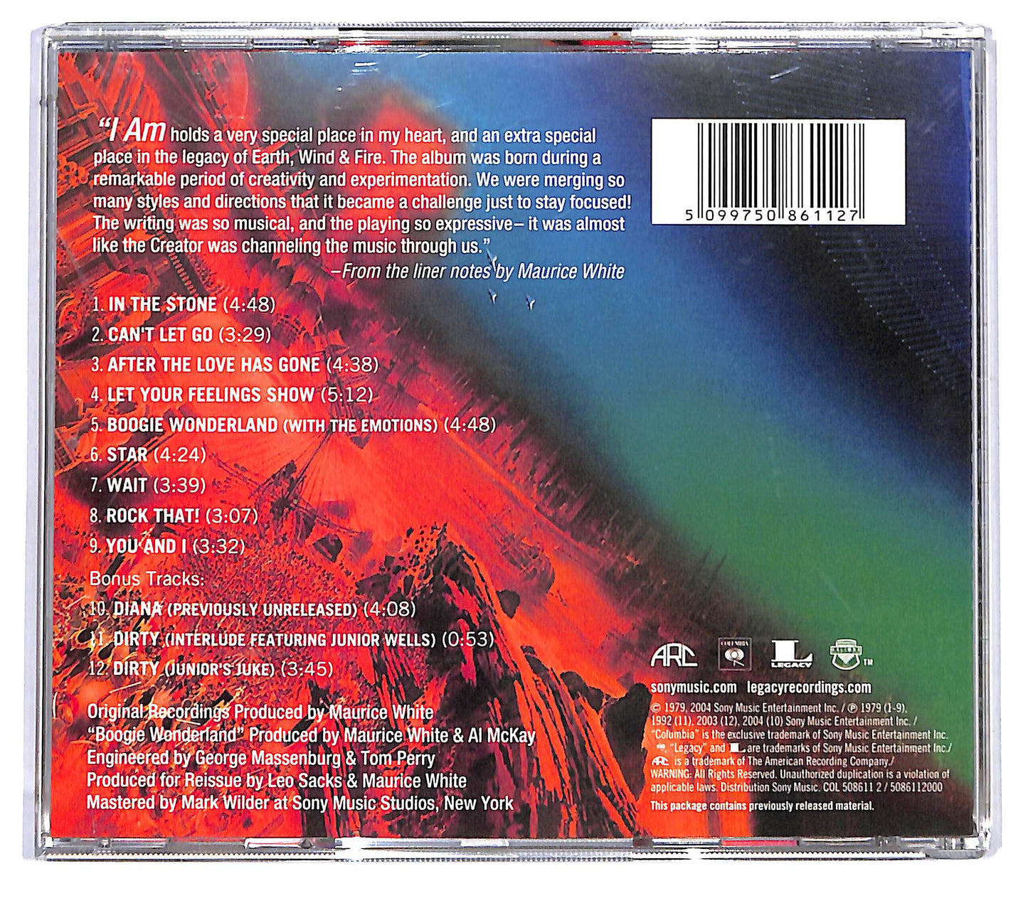 EBOND Earth, Wind & Fire - I Am CD CD119230