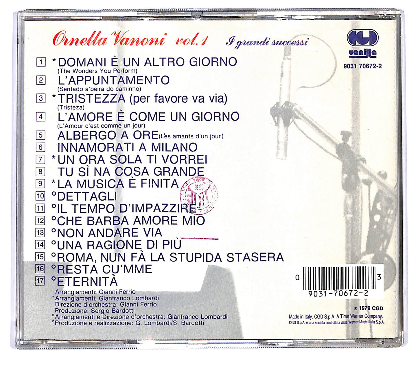 EBOND Ornella Vanoni - Ornella Vanoni Vol. 1 I Grandi Successi CD CD119233