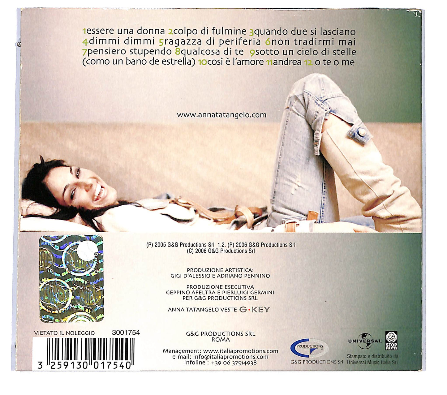 EBOND Anna Tatangelo - Ragazza Di Periferia DIGIPACK CD CD119306