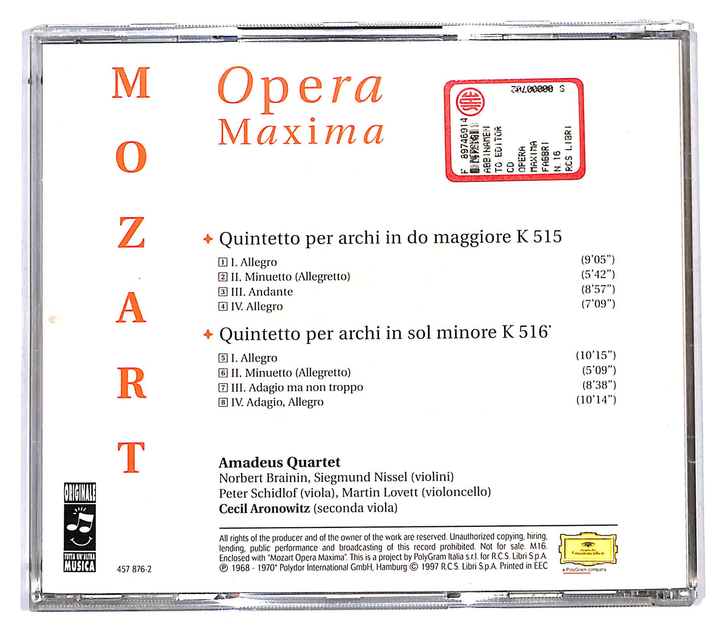 EBOND Mozart - Messa In Do Minore K 427 Grande Messa EDITORIALE CD CD119408