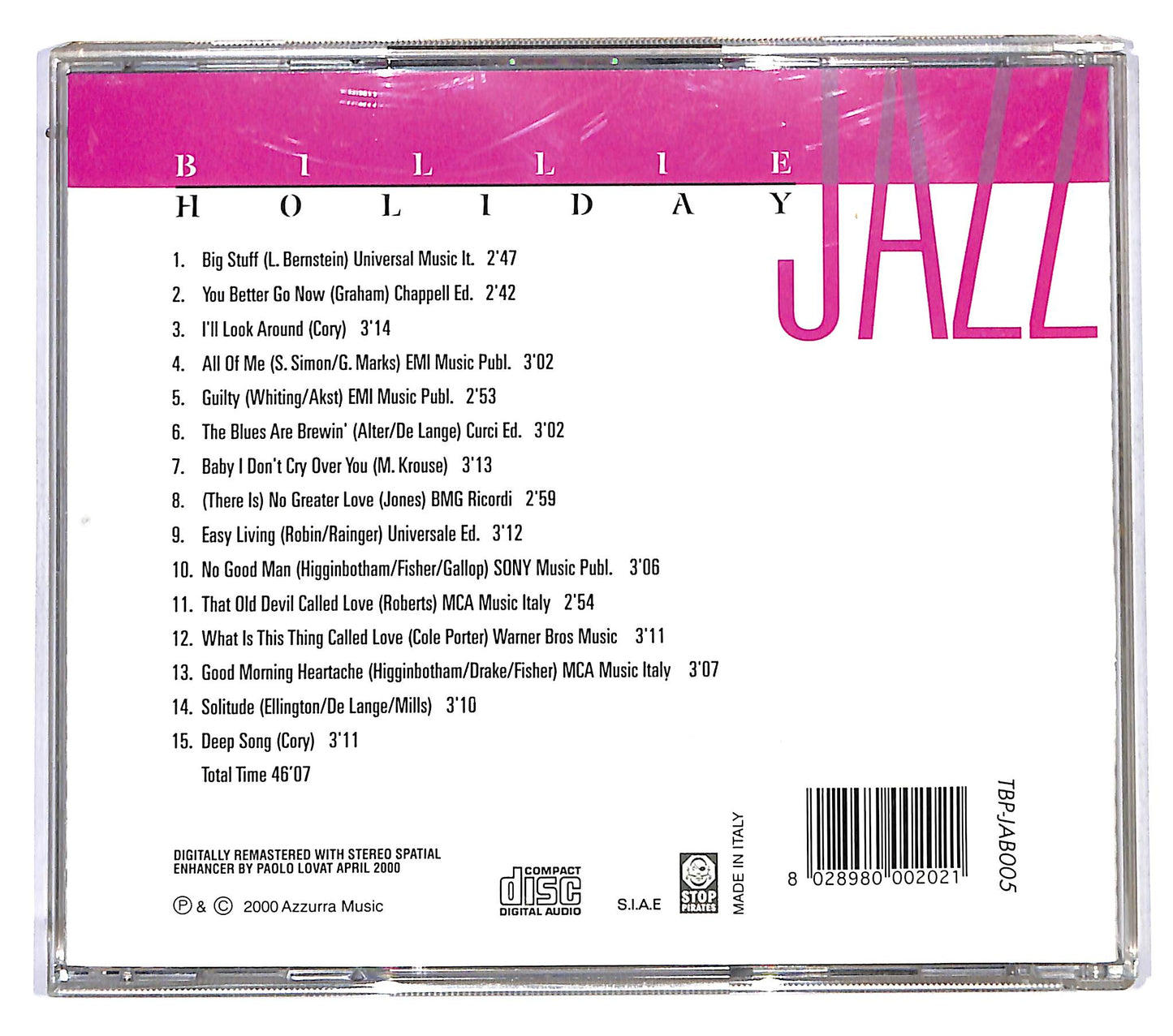 EBOND Billie Holiday - Billie Holiday CD CD119418