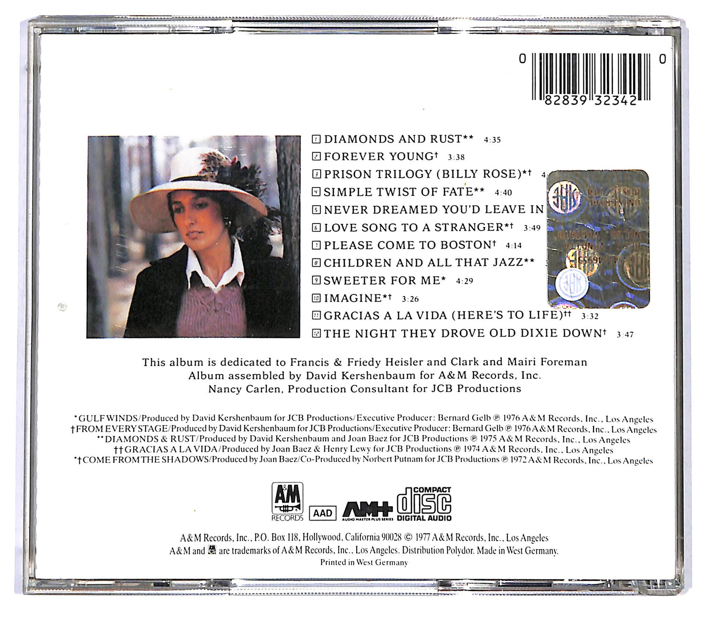 EBOND Joan Baez - The Best Of Joan C. Baez CD CD119447