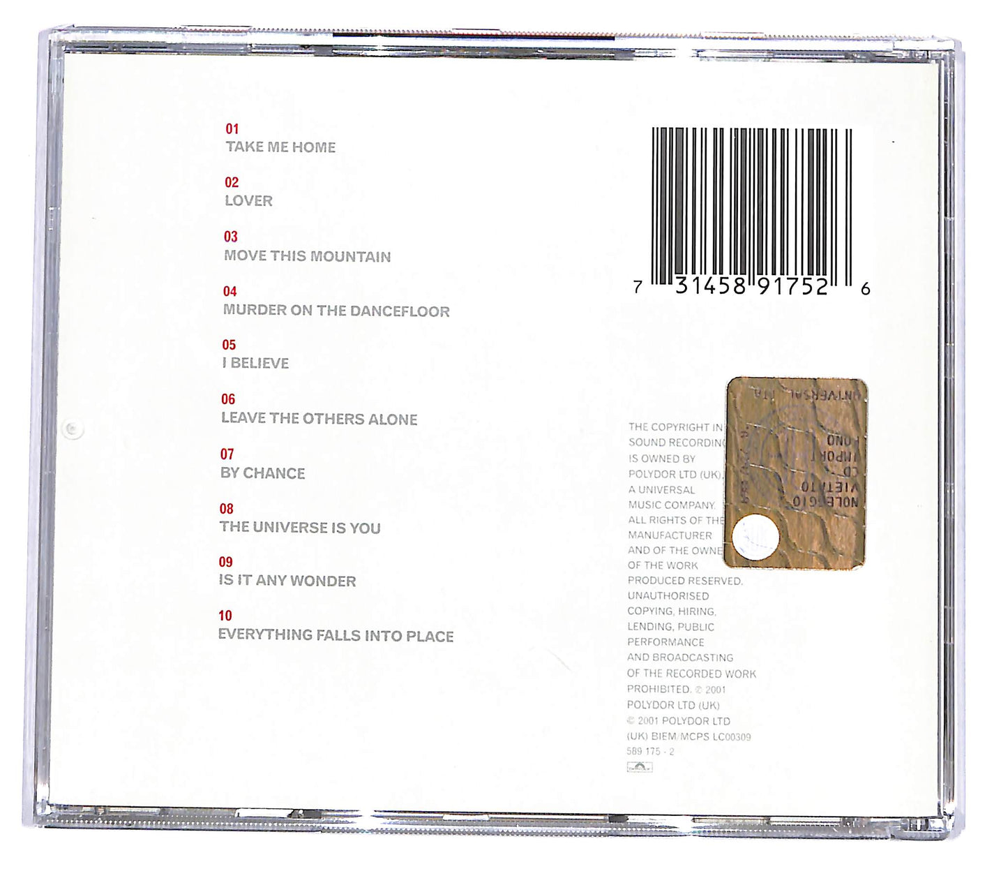 EBOND Sophie Ellis-Bextor - Read My Lips CD CD119522