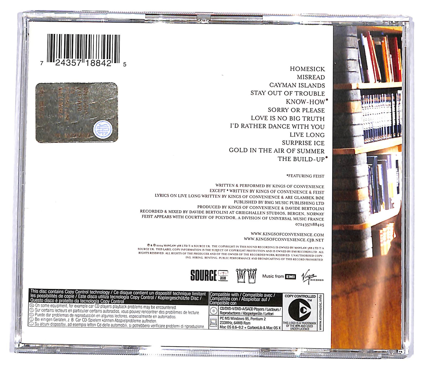 EBOND Kings Of Convenience - Riot On An Empty Street CD CD119539