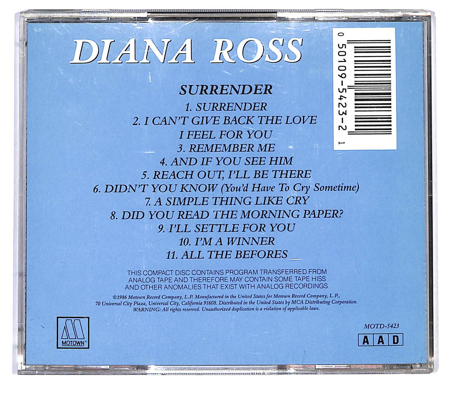 EBOND Diana Ross - Surrender CD CD119649