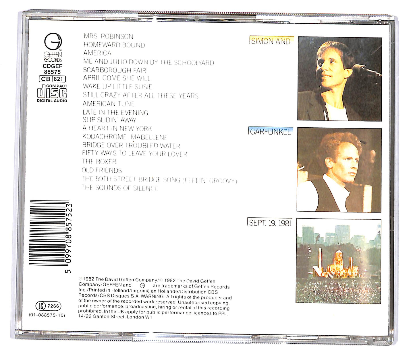 EBOND Simon & Garfunkel - The Concert In Central Park CD CD119765