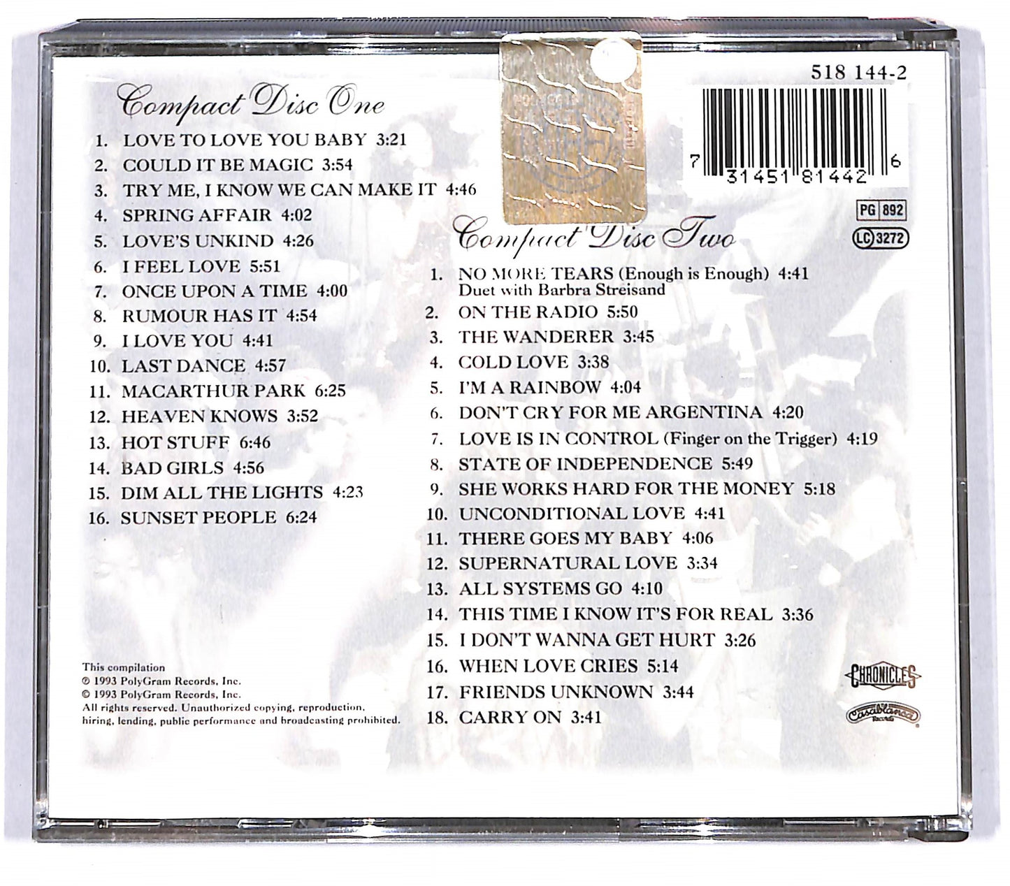 EBOND Donna Summer - The Donna Summer Anthology CD CD119833