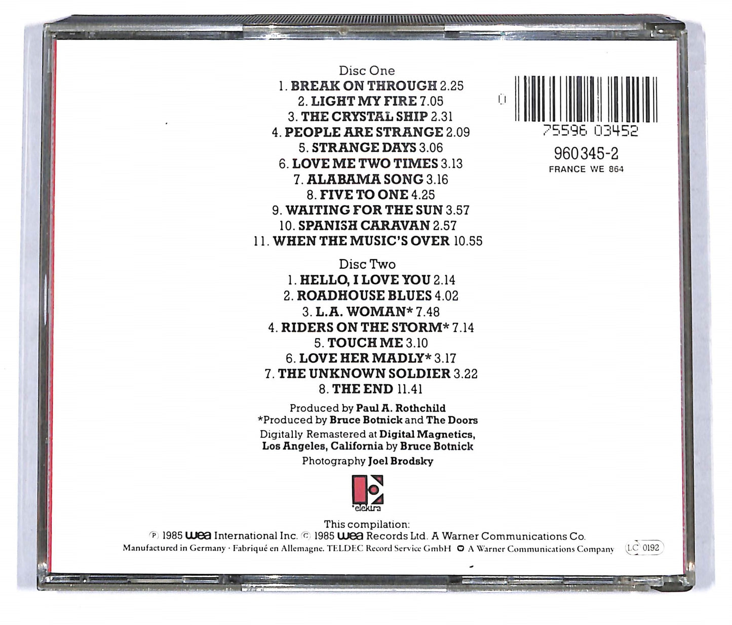 EBOND The Doors - The Best Of The Doors CD CD119835