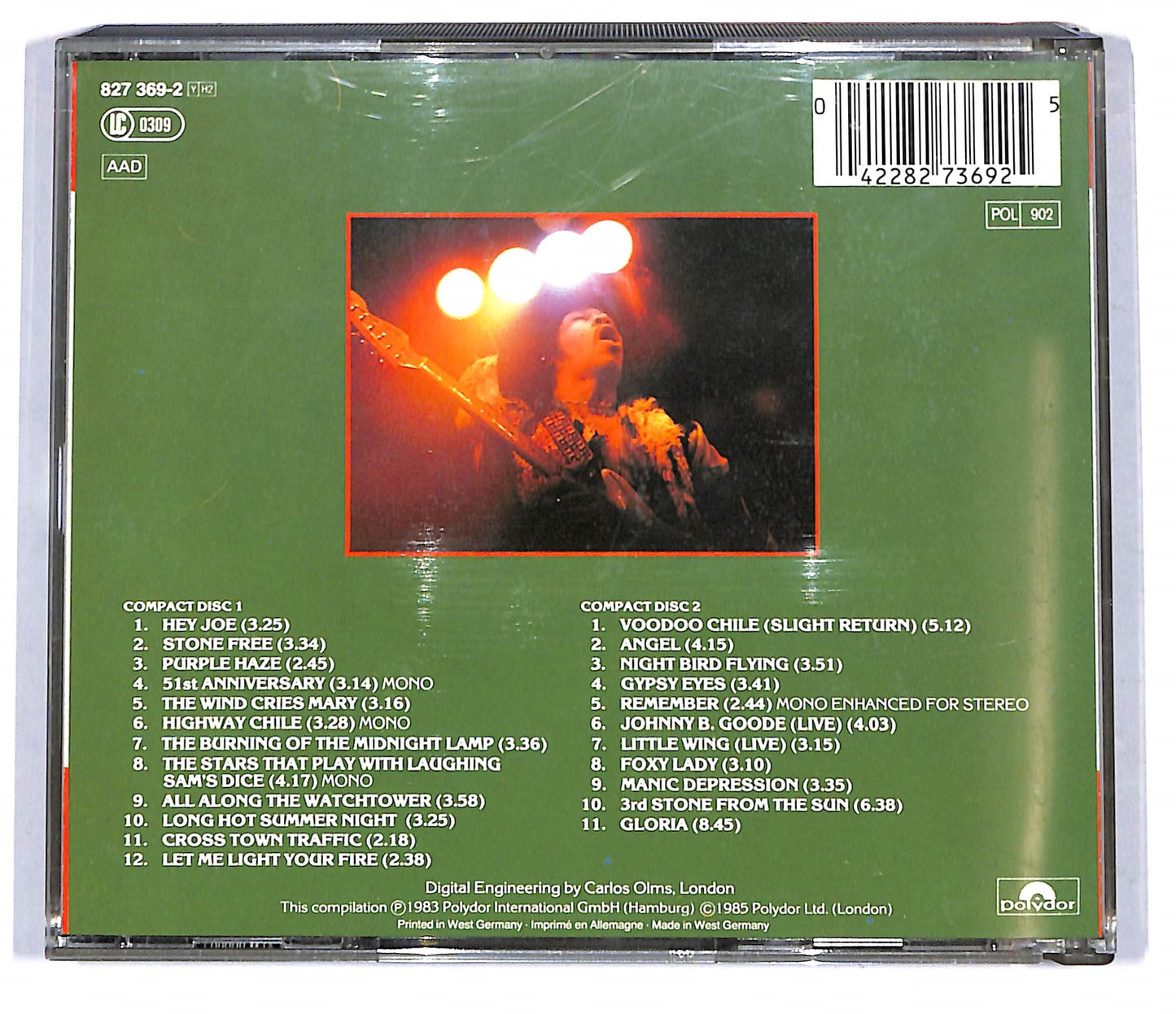 EBOND Jimi Hendrix - The Singles Album CD CD119837