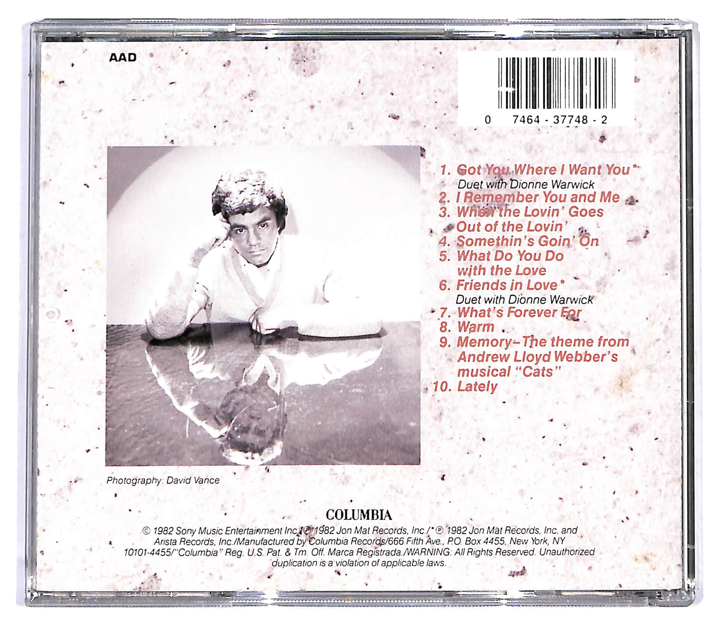 EBOND Johnny Mathis - Friends In Love CD CD119915