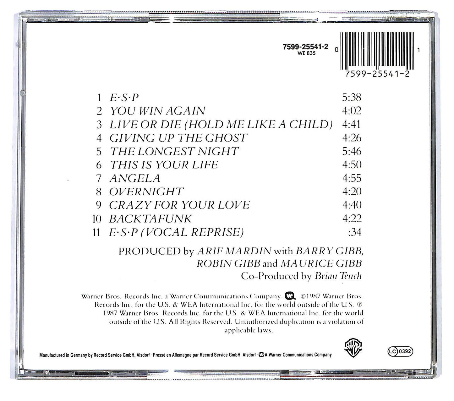 EBOND Bee Gees - E·S·P CD CD119926