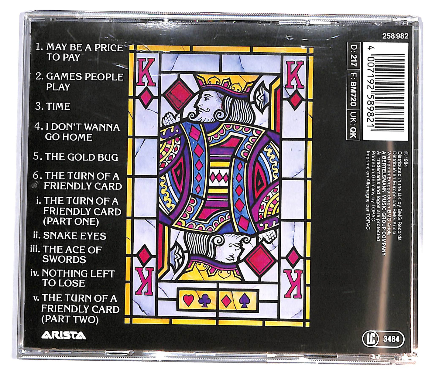 EBOND The Alan Parsons Project - The Turn Of A Friendly Card CD CD120007