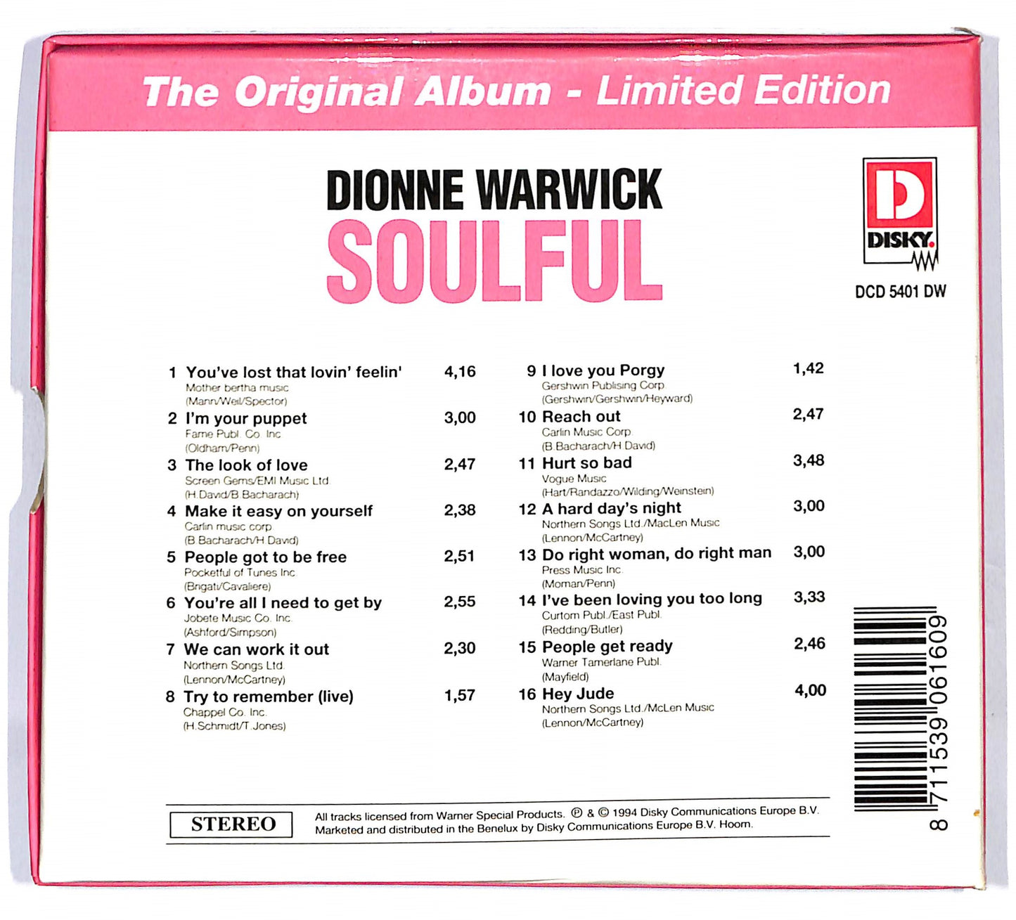 EBOND Dionne Warwick - Soulful CD CD120047