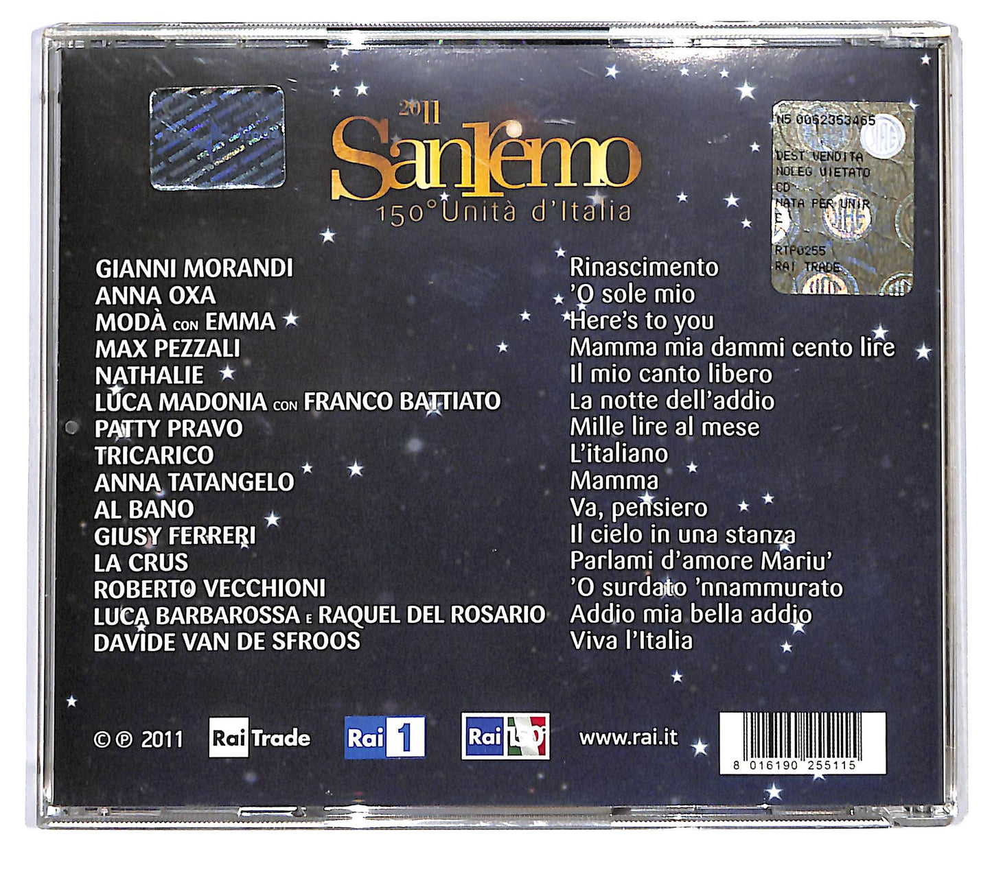 EBOND Various - Sanremo 2011 150° Unita d'Italia Nata Per Unire CD CD120111
