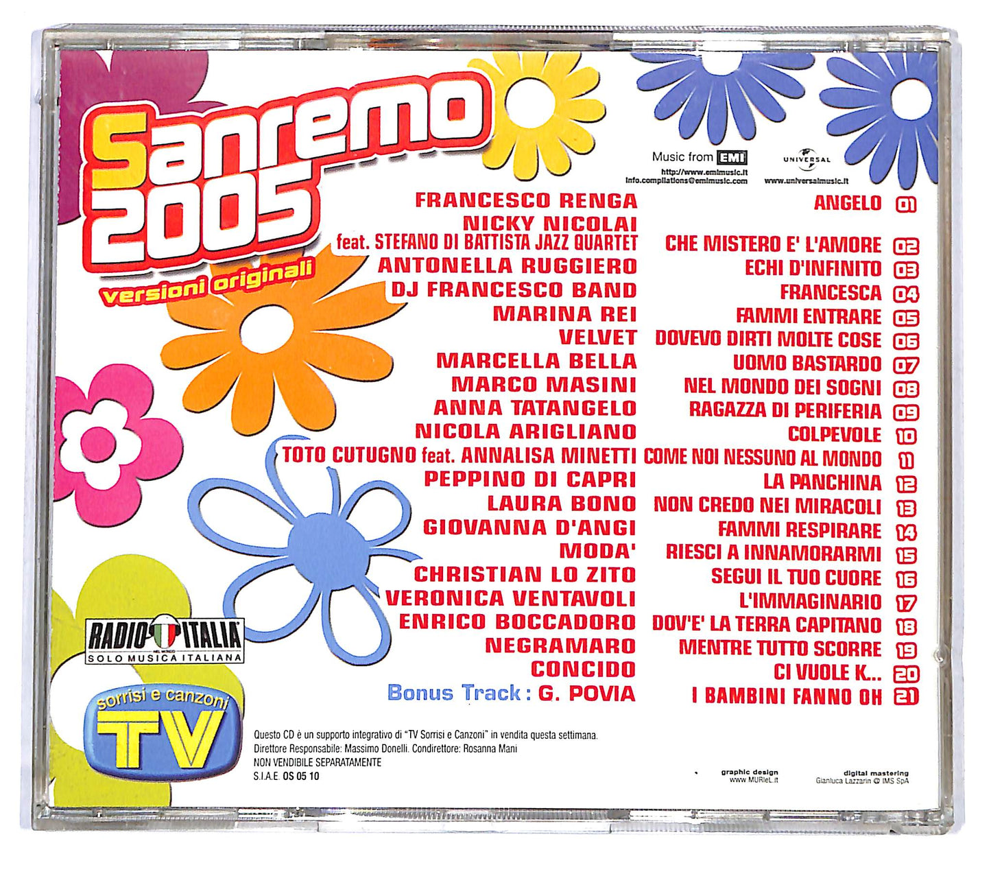EBOND Various - Sanremo 2005 EDITORIALE CD CD120129