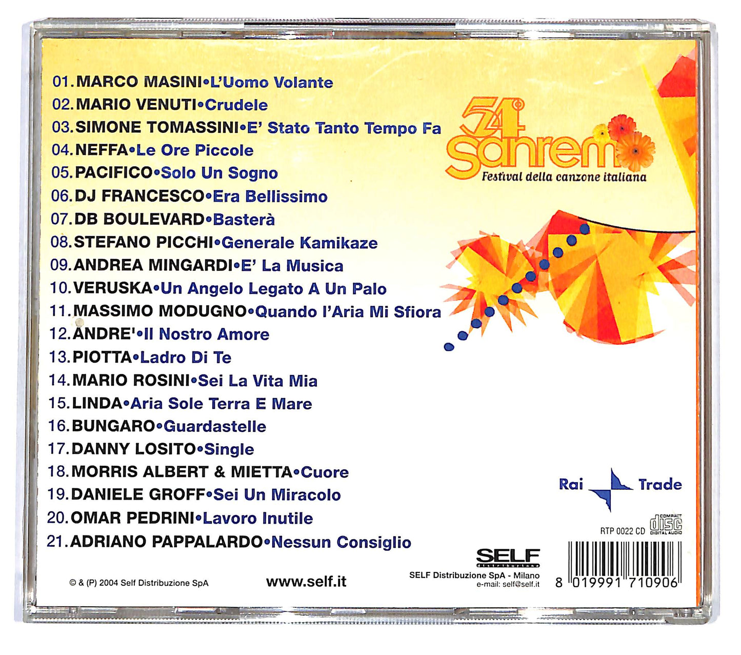 EBOND Various - 54° Sanremo (Festival Della Canzone Italiana) CD CD120142