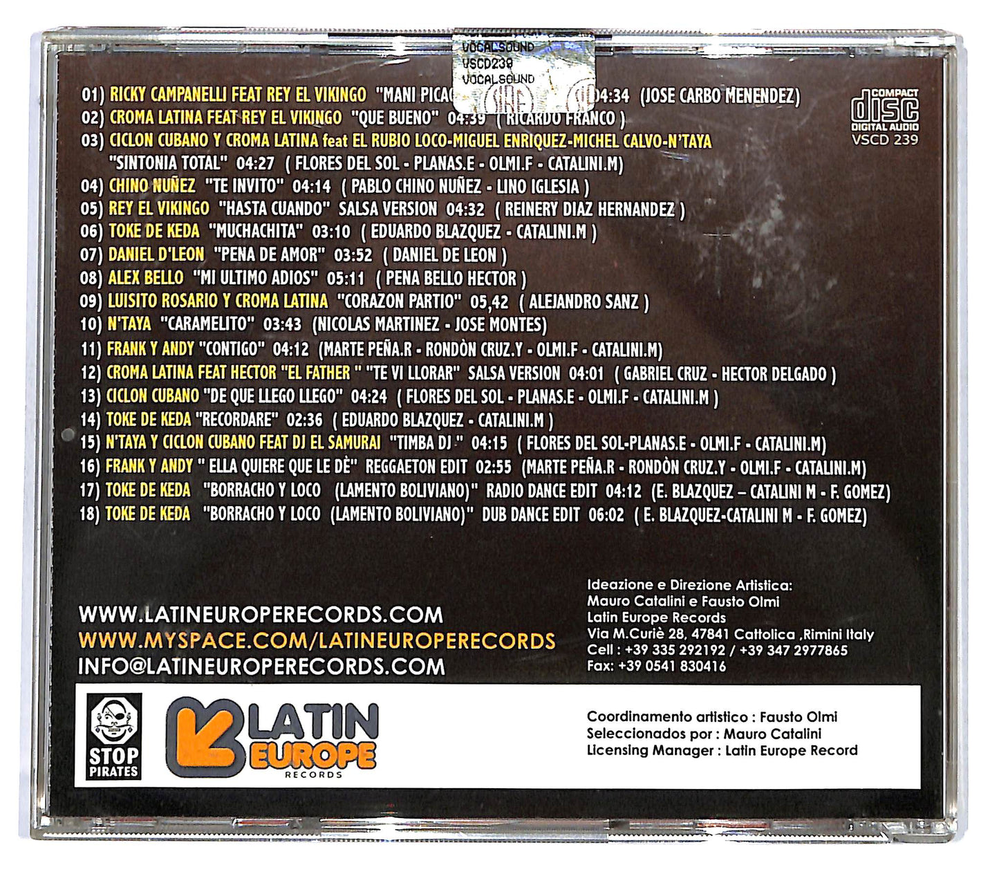 EBOND Various - Latin Europe Compilation Vol 1 CD CD120143