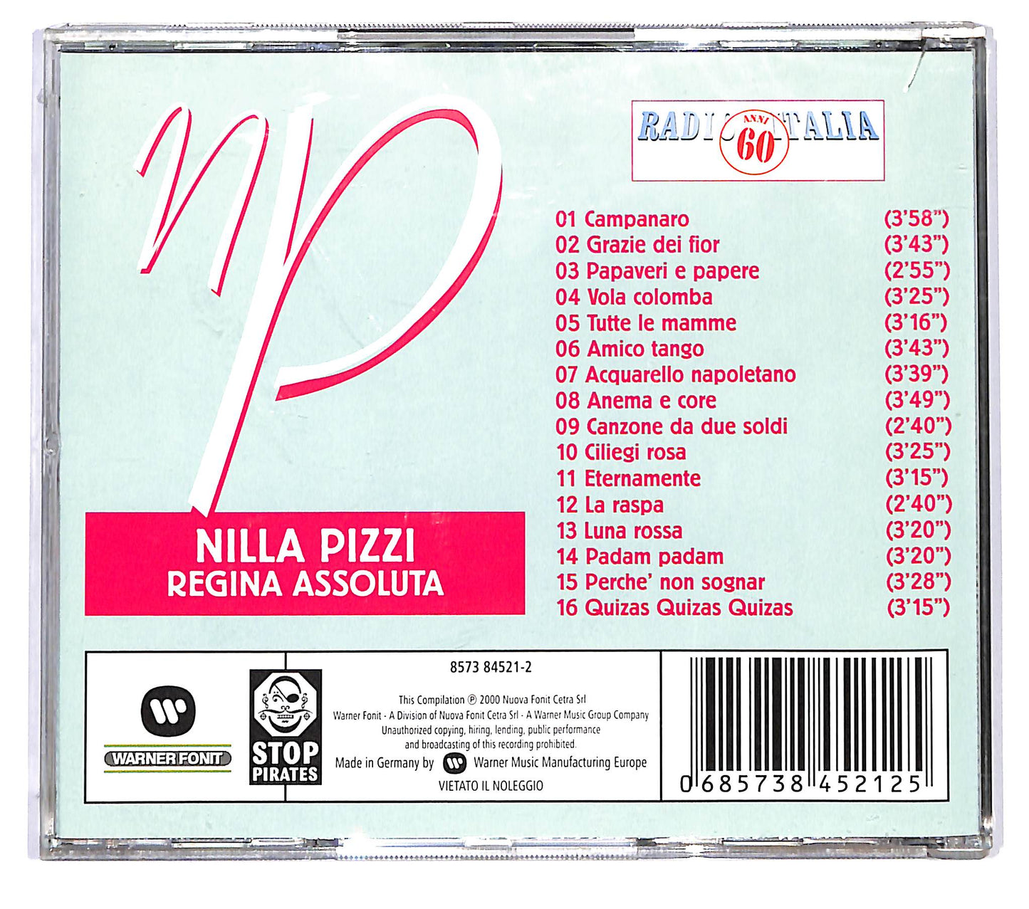 EBOND Nilla Pizzi - Regina Assoluta CD CD120259