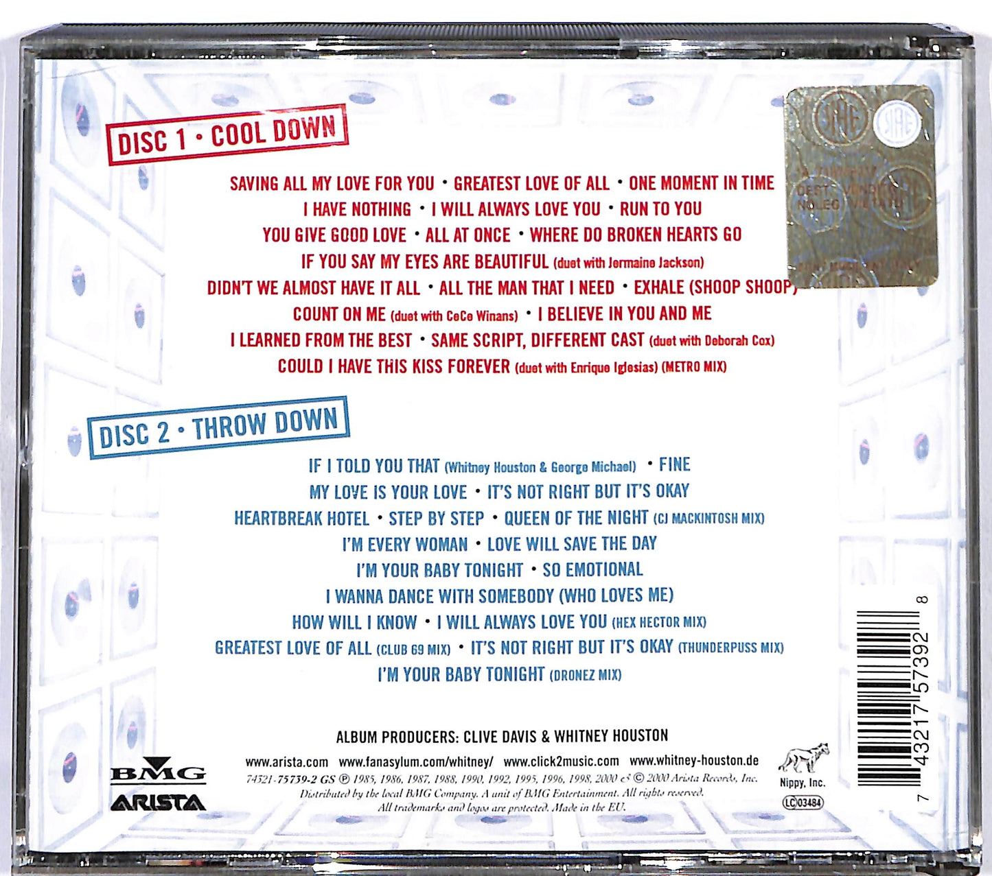 EBOND Whitney - The Greatest Hits CD CD120332