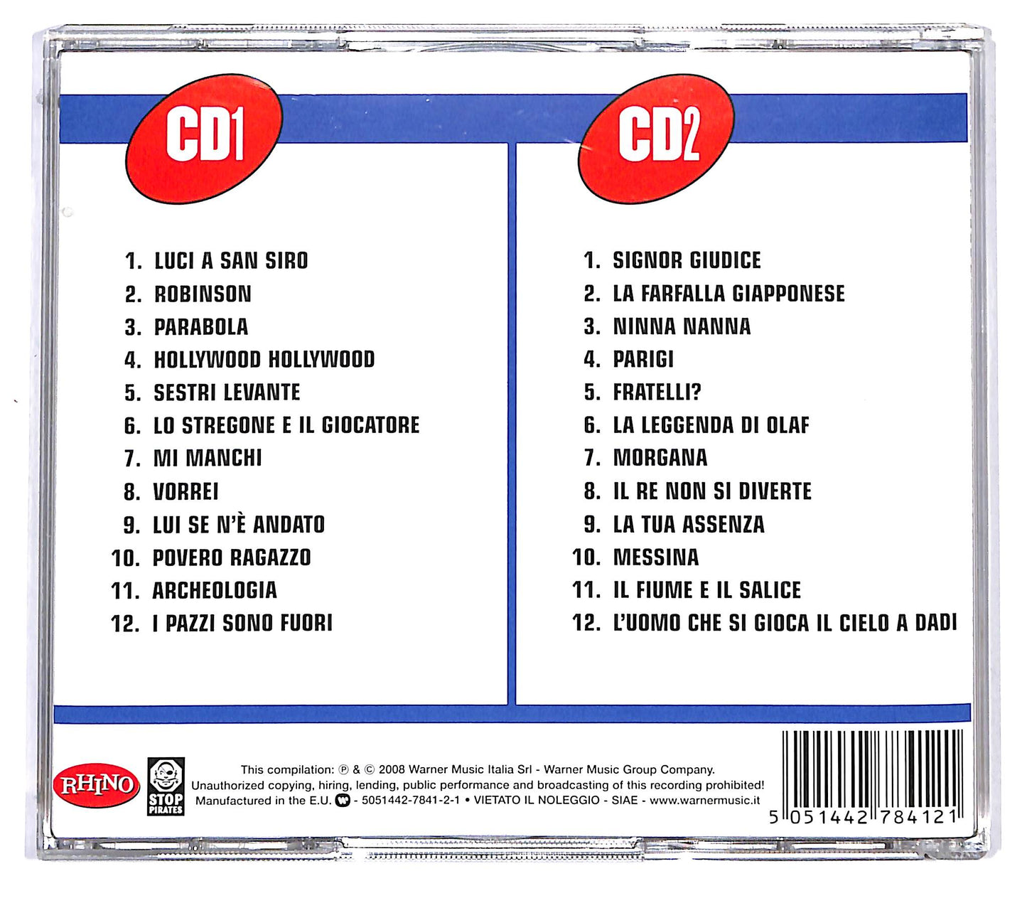 EBOND Roberto Vecchioni - I Grandi Successi CD CD120337