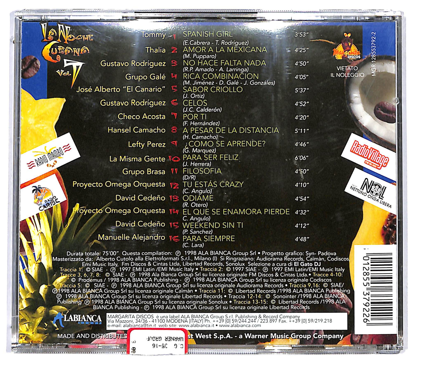 EBOND Various - La Noche Cubana Vol. 7 CD CD120419