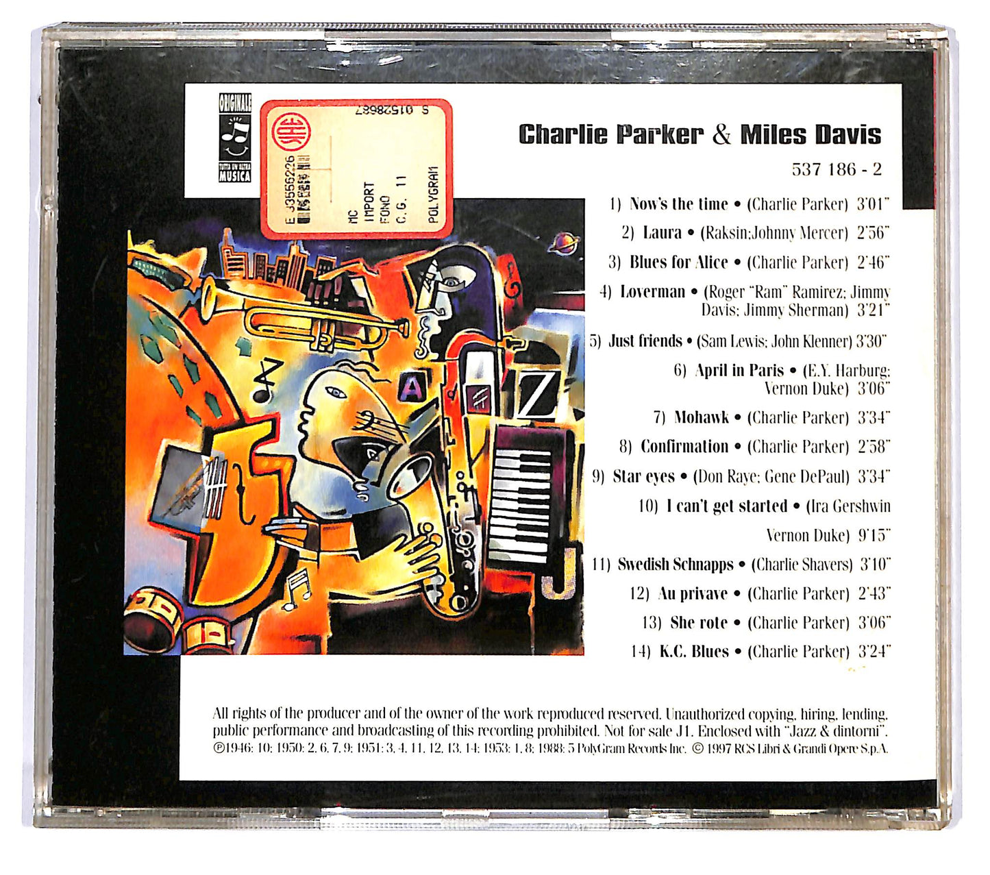 EBOND Charlie Parker & Miles Davis (New York) CD CD120526