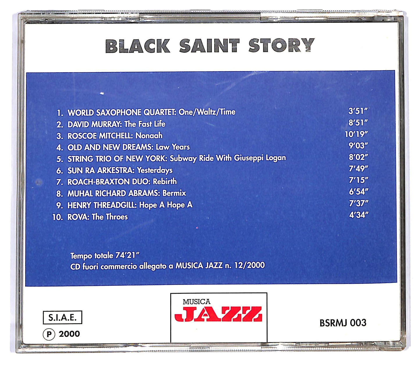 EBOND Various - Black Saint Story CD CD120534
