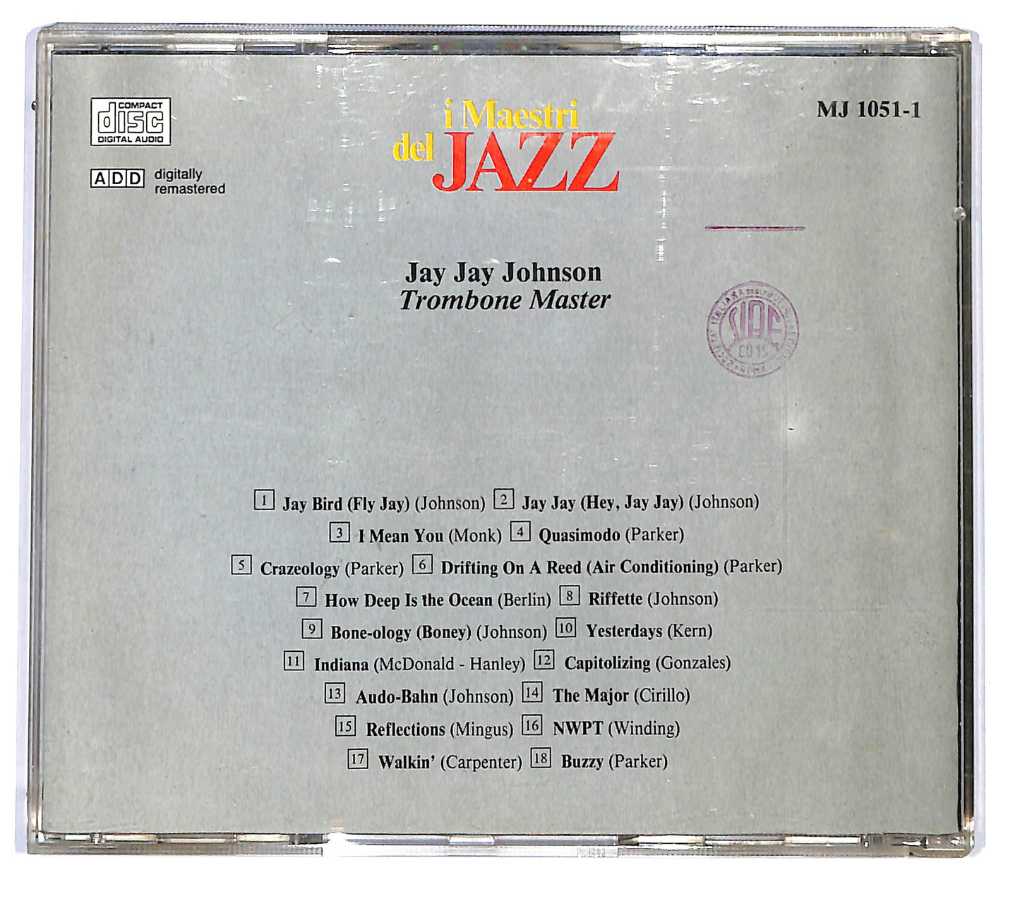 EBOND Jay Jay Johnson - Trombone Master CD CD120539