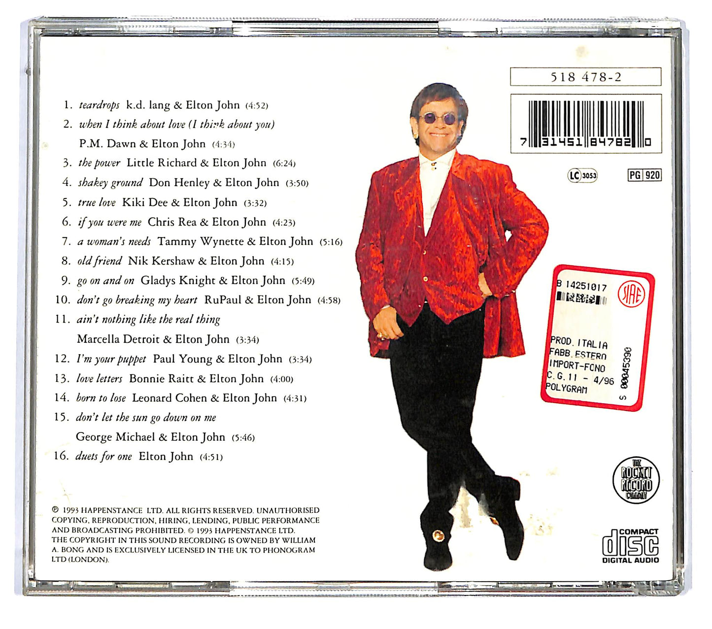 EBOND Elton John - Duets CD CD120646