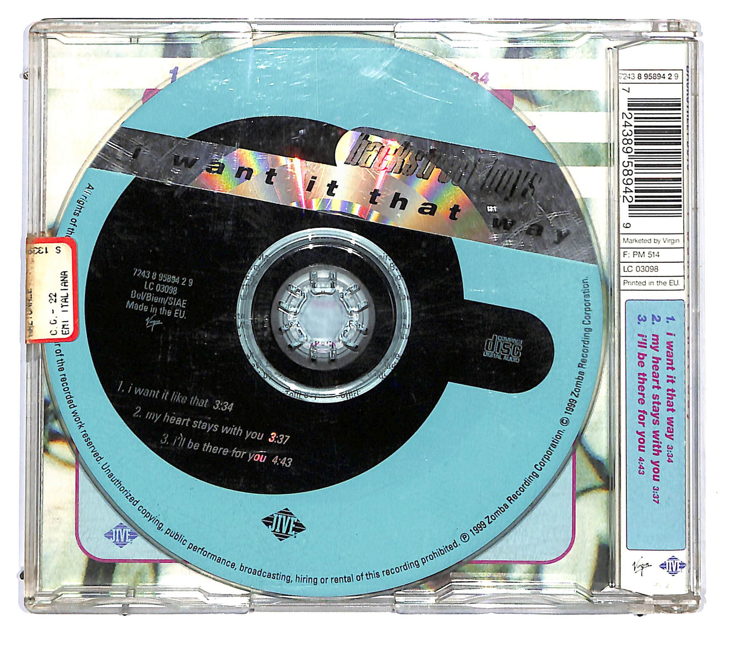 EBOND Backstreet Boys - I Want It That Way CD CD120703