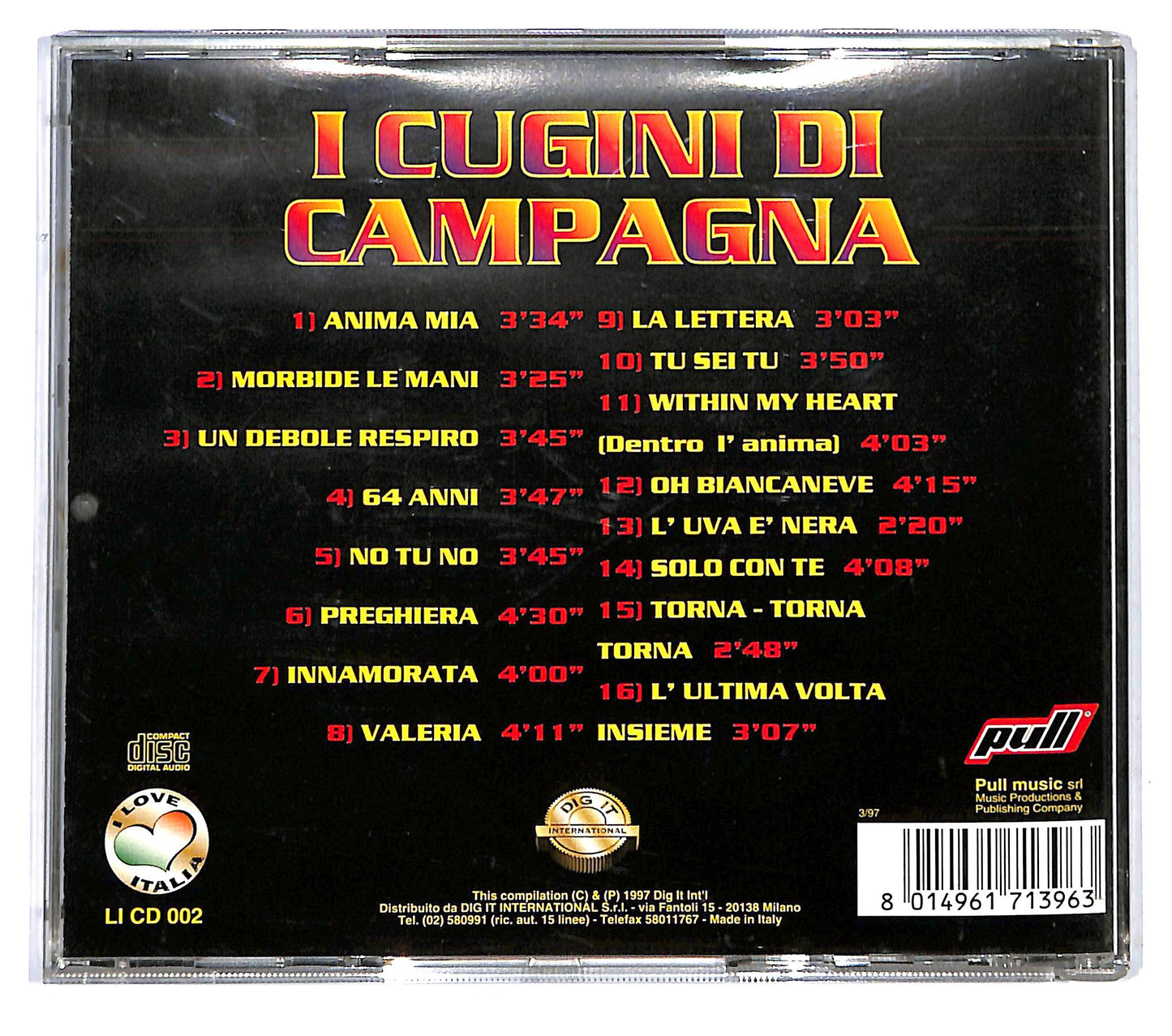 EBOND I Cugini Di Campagna - Anima Mia CD CD120728