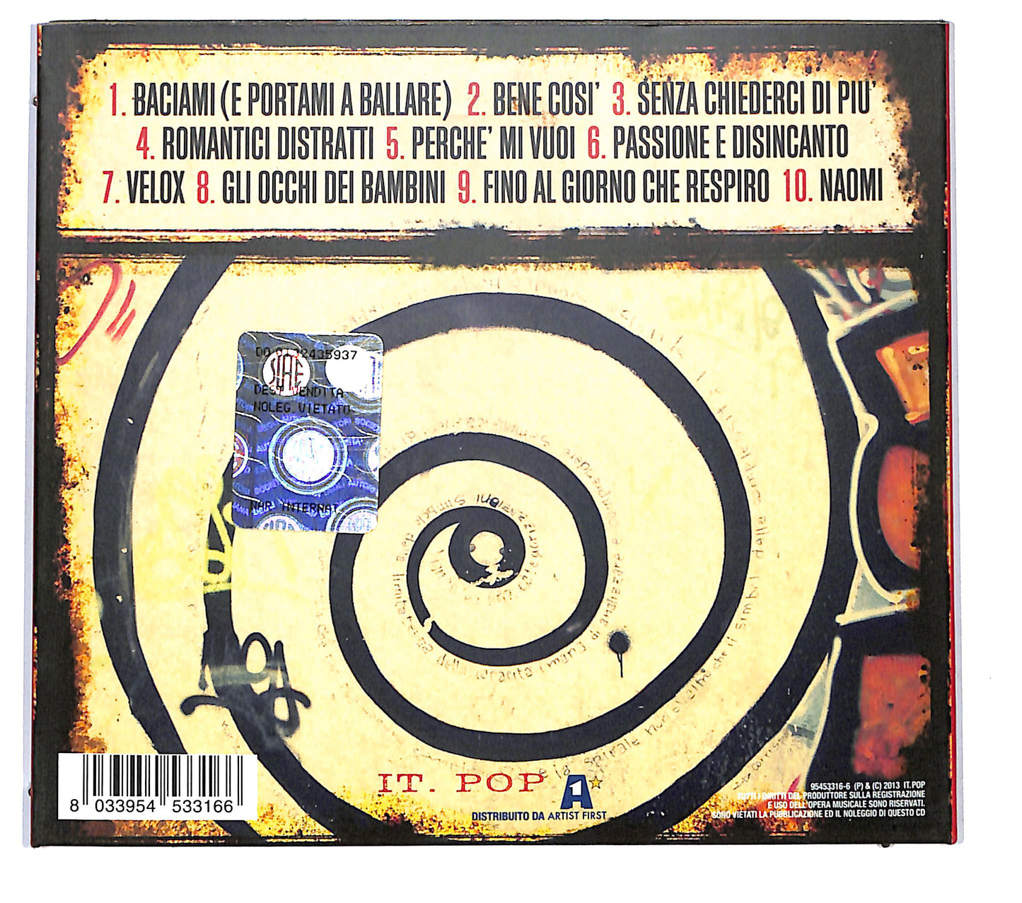 EBOND Alex Britti - Bene Cosi DIGIPACK CD CD120747