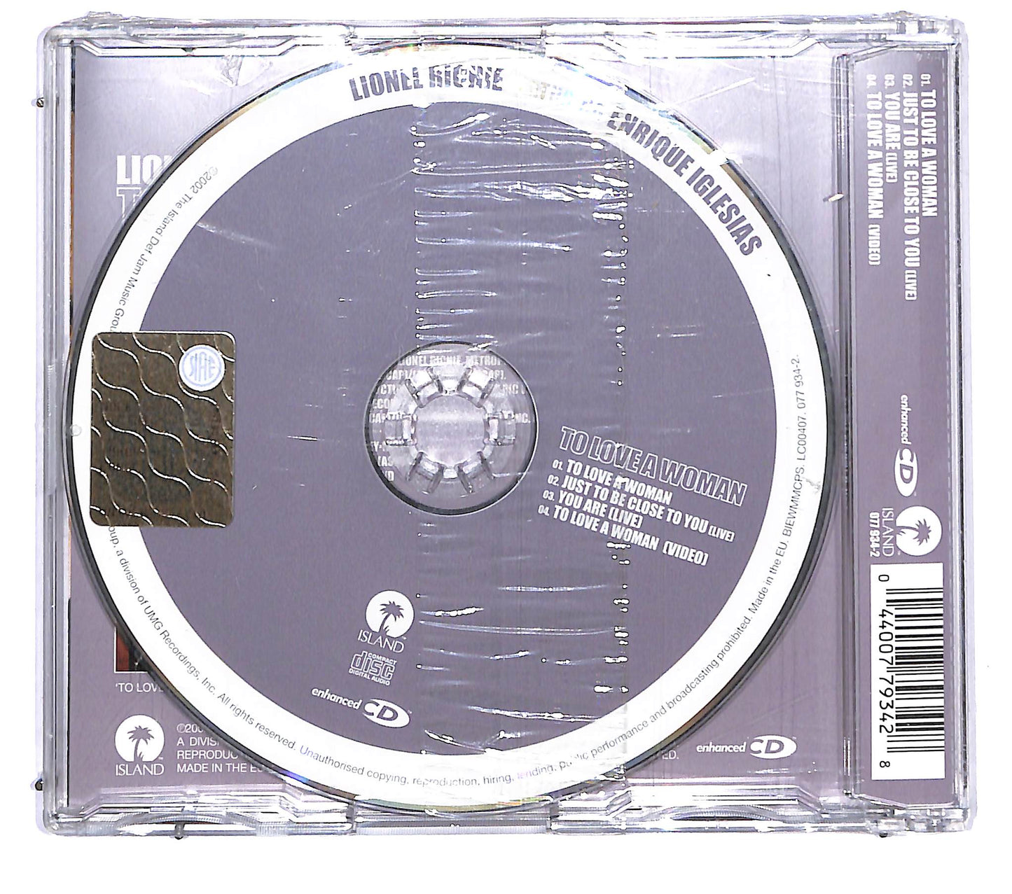 EBOND Lionel Richie Featuring Enrique Iglesias - To Love A Woman CD CD120837