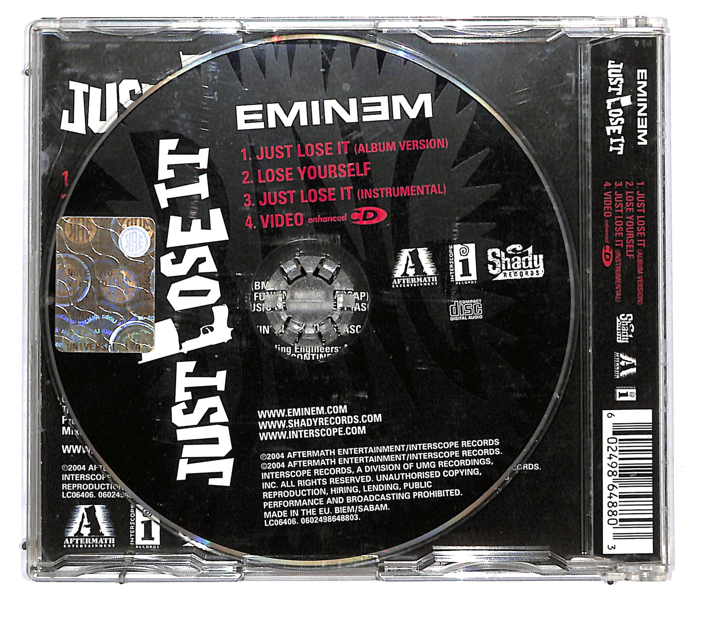 EBOND Eminem - Just Lose It CD CD120915