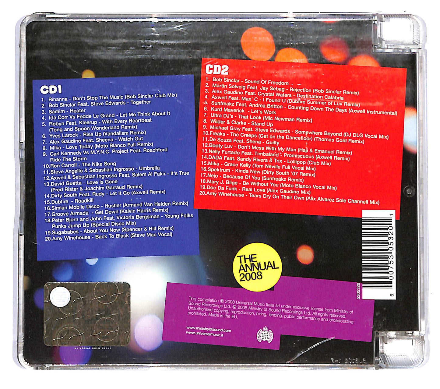 EBOND Various - The Annual 2008 Italy SJB CD CD120941