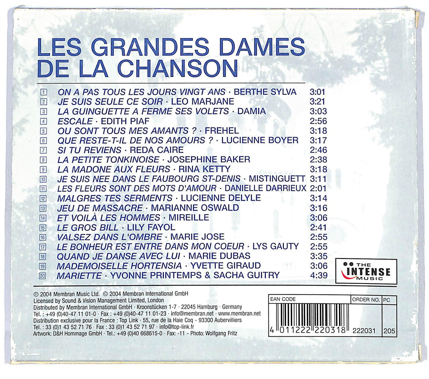 EBOND Various - Les Grandes Dames De La Chanson - Vol. 3 CD CD121005