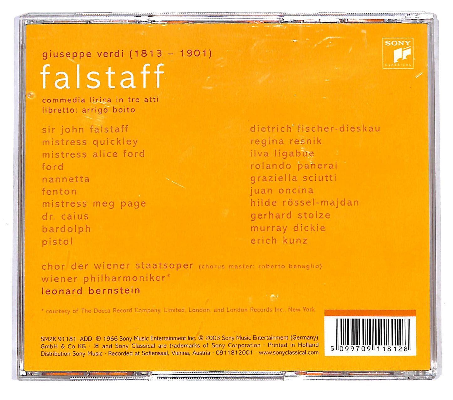 EBOND Verdi - Falstaff - Leonard Bernstein CD CD121033