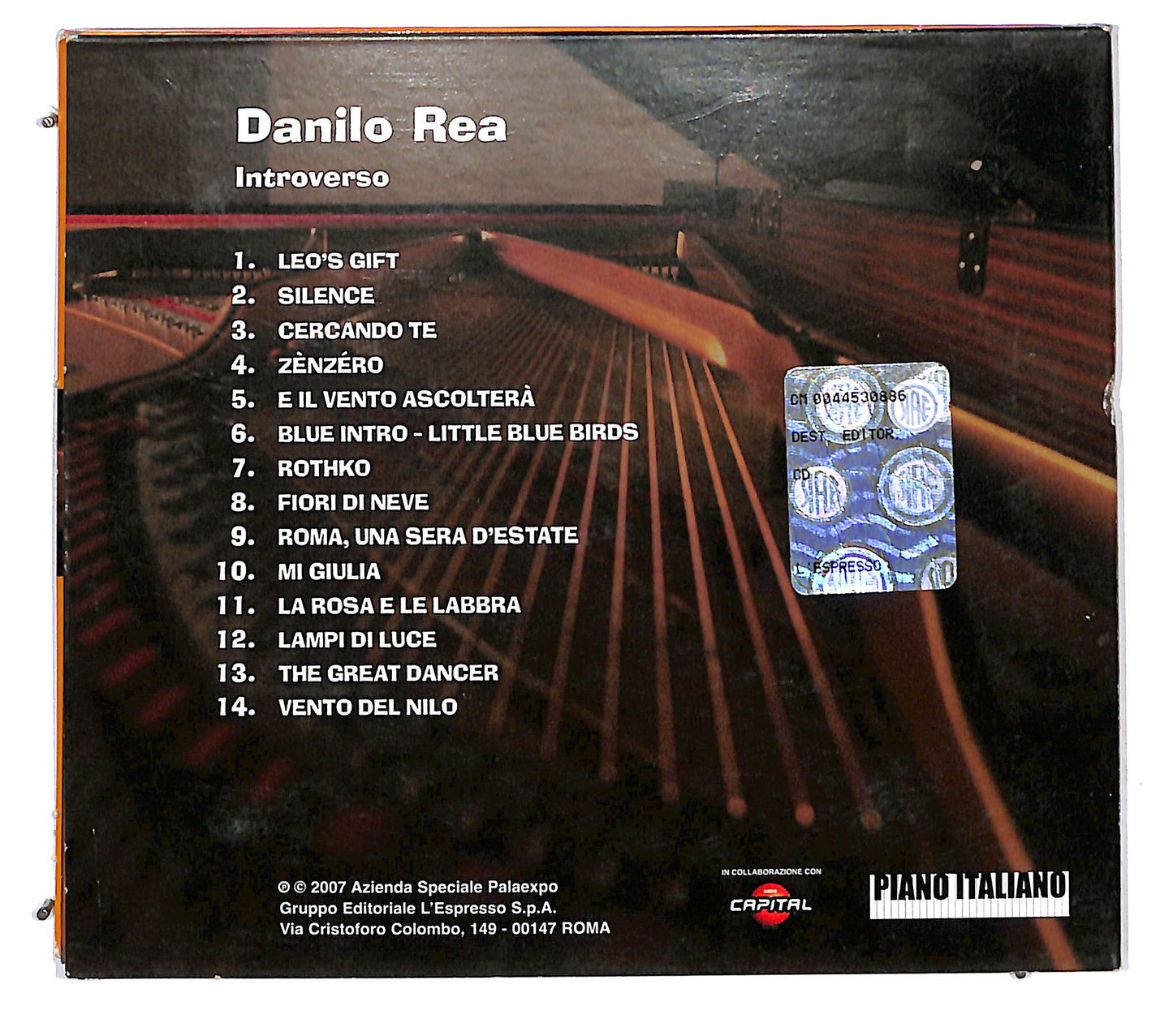 EBOND Danilo Rea - Introverso DIGIPACK CD CD121037