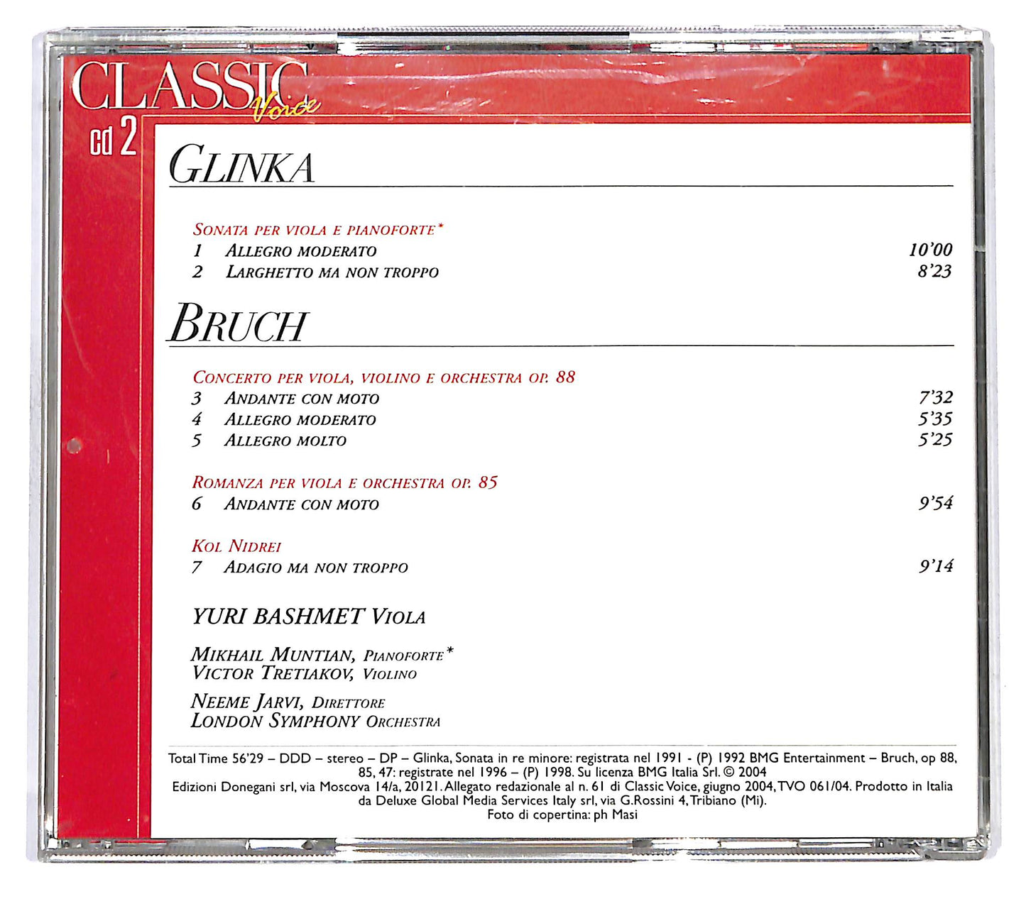 EBOND Glinka - Bruch - Yuri Bashmet CD CD121112