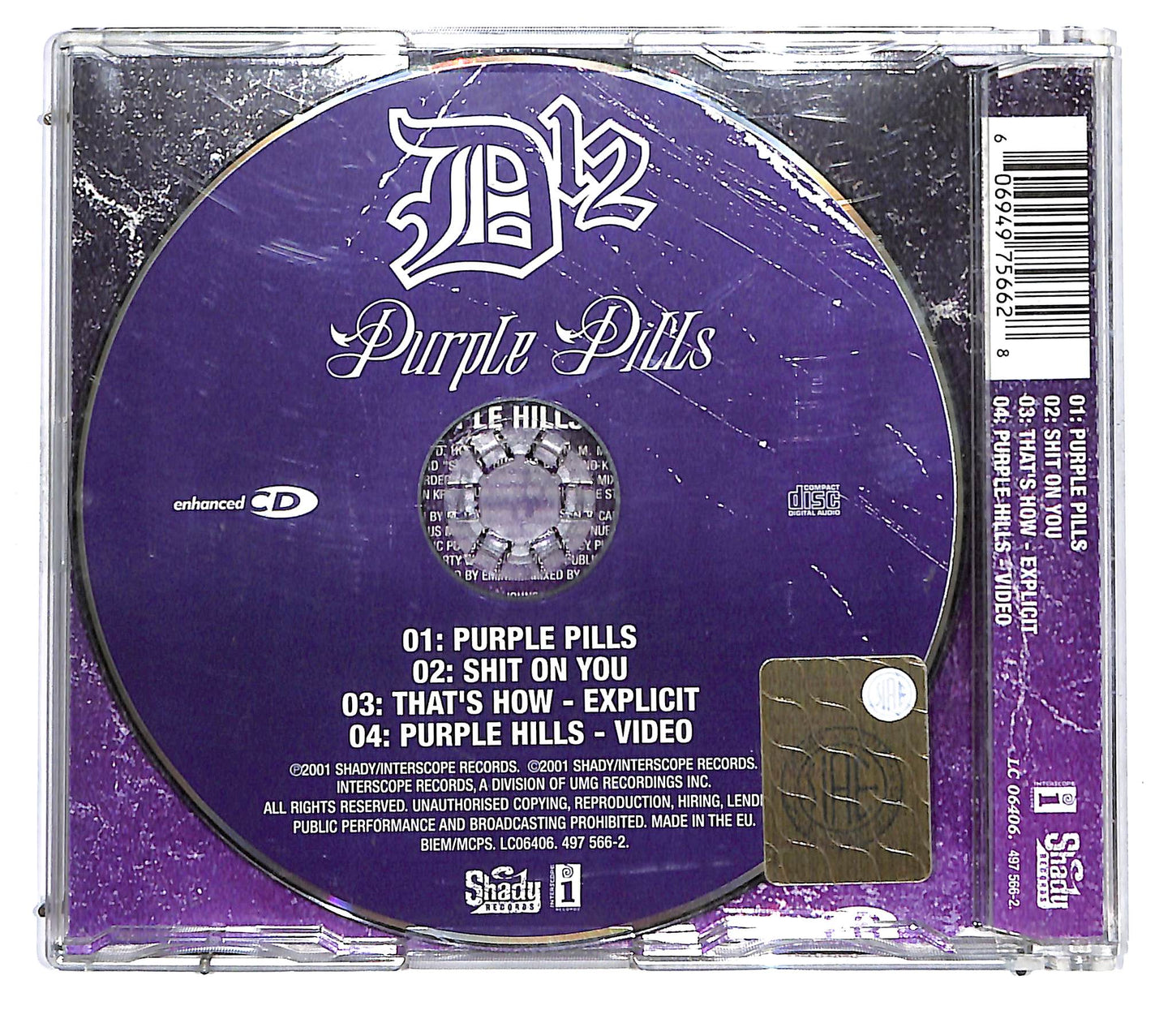 EBOND D12 - Purple Pills CD CD121123