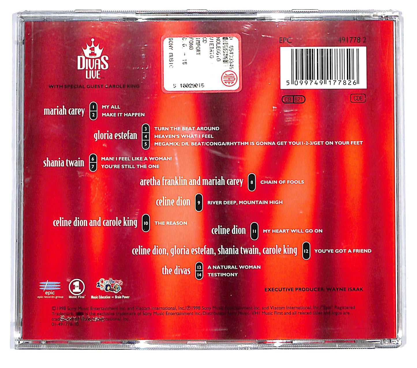 EBOND Divas (6) - VH1 Divas Live CD CD121141