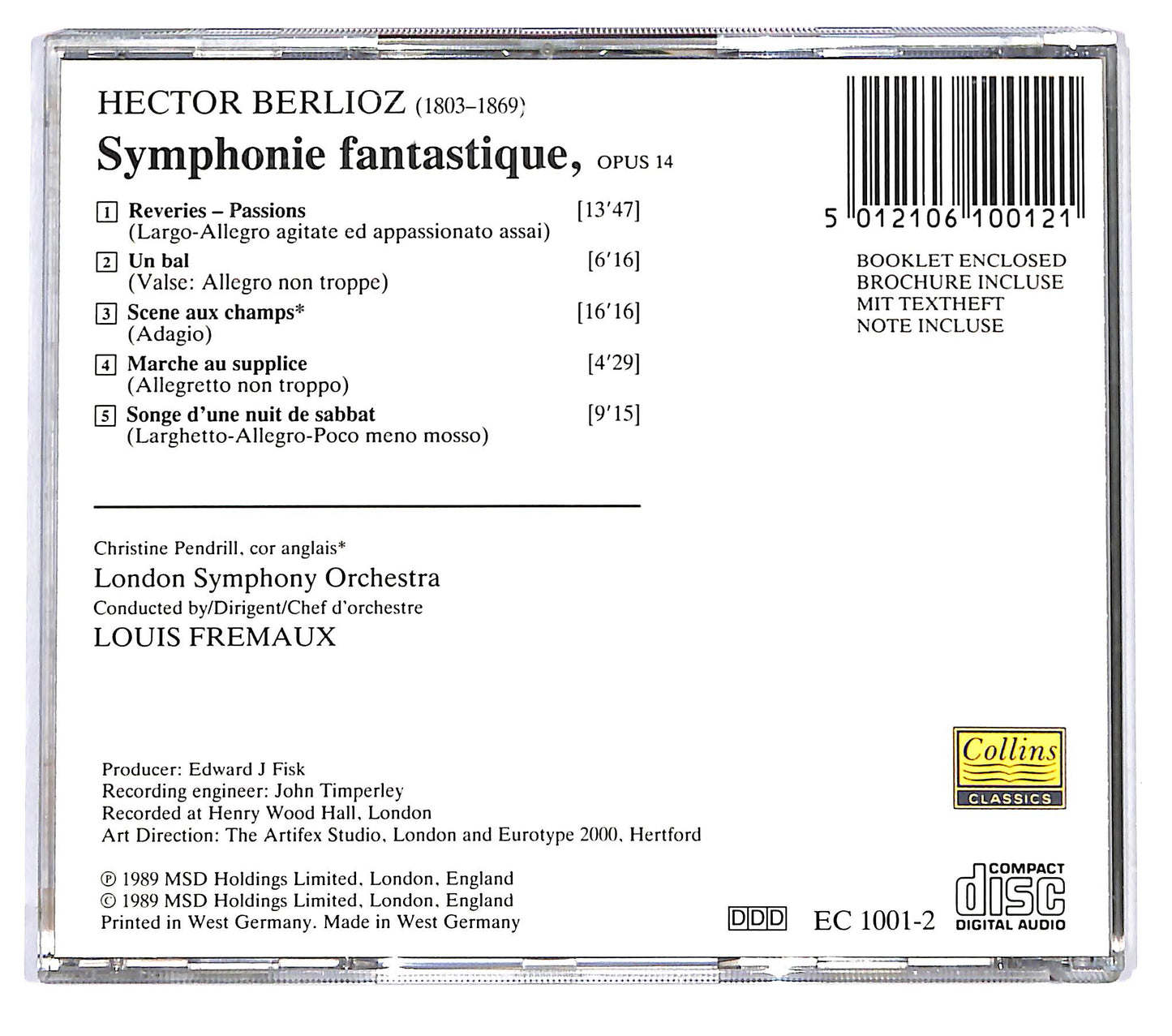 EBOND Berlioz - Louis Fremaux - Symphonie Fantastique CD CD121163