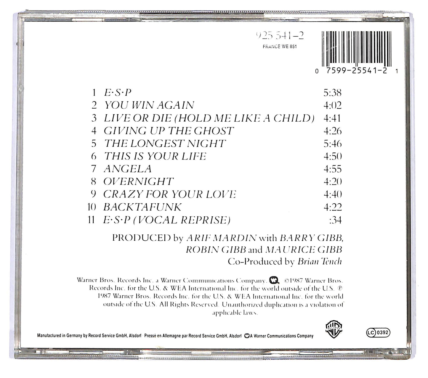 EBOND Bee Gees - E·S·P CD CD121234