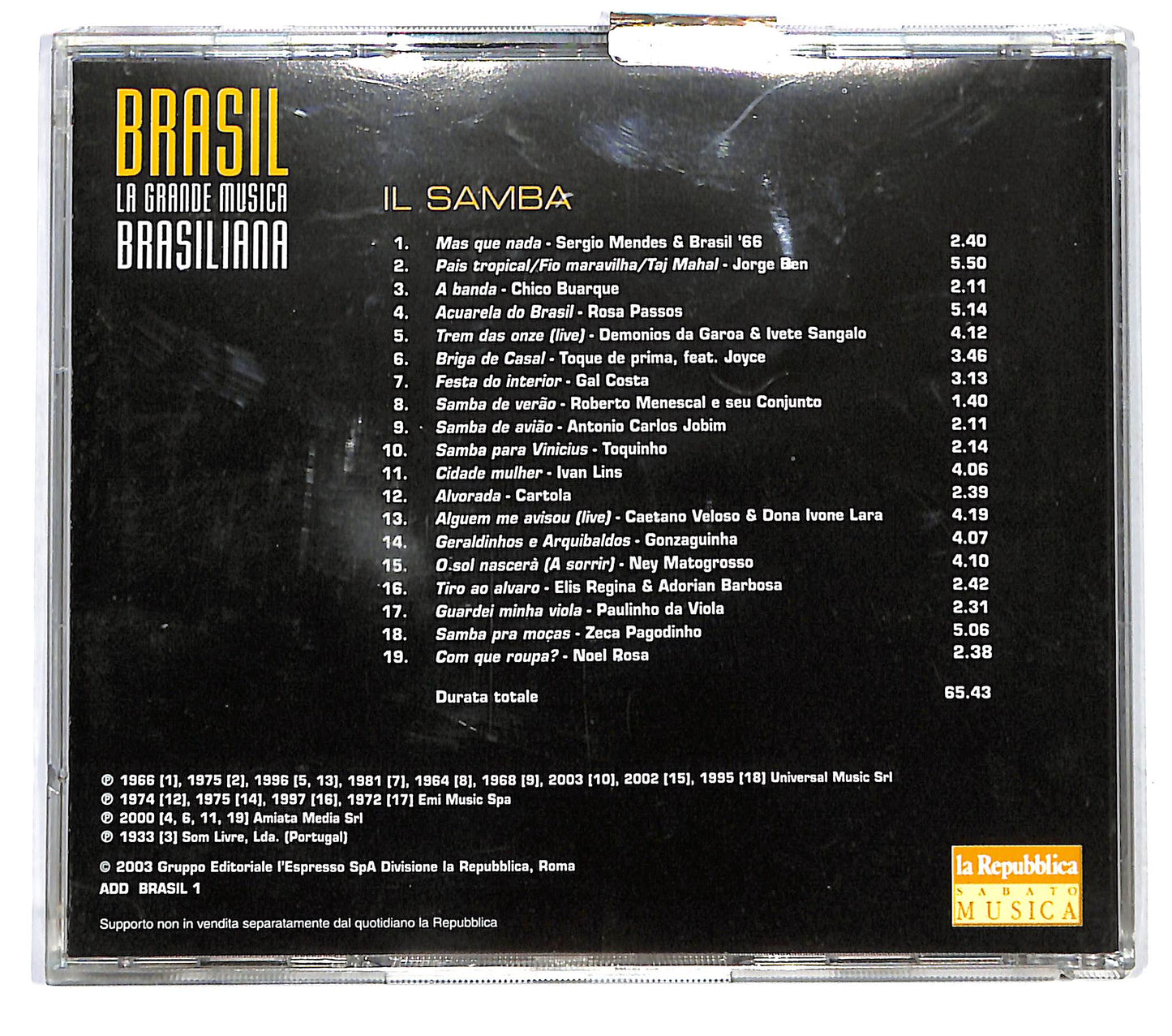 EBOND Various - Brasil - 1 Il Samba EDITORIALE CD CD121331