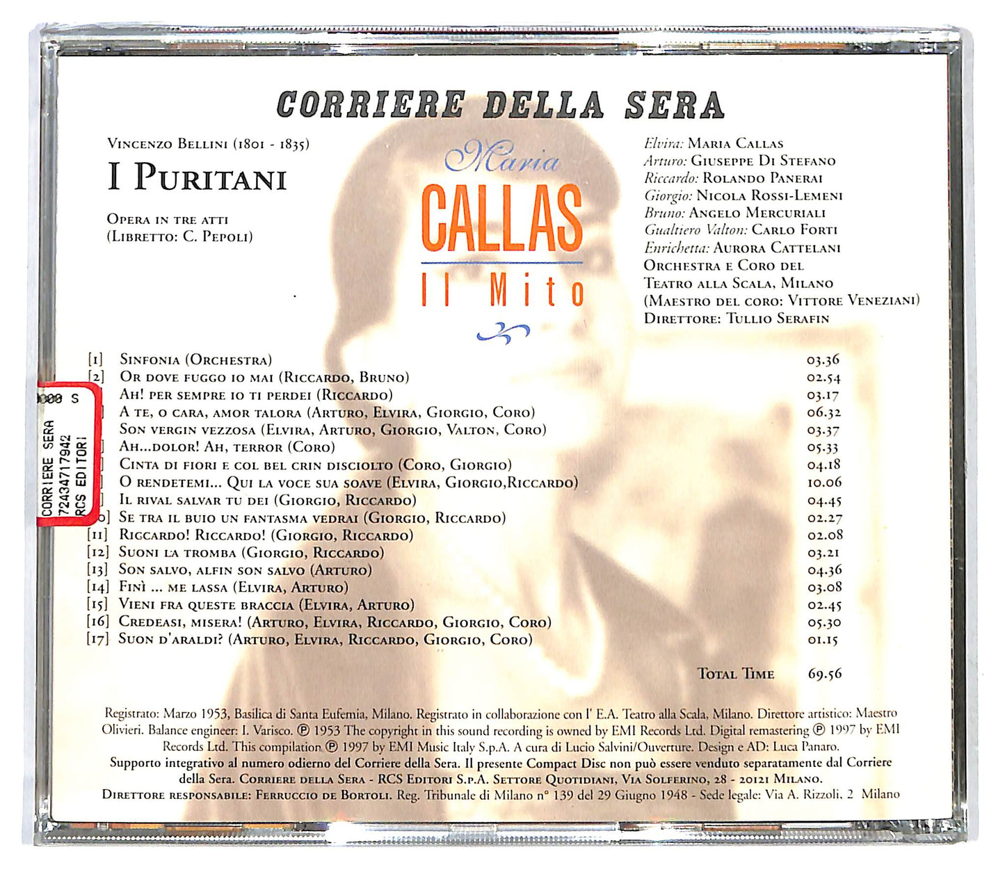 EBOND Maria Callas , Vincenzo Bellini - I Puritani EDITORIALE CD CD121344