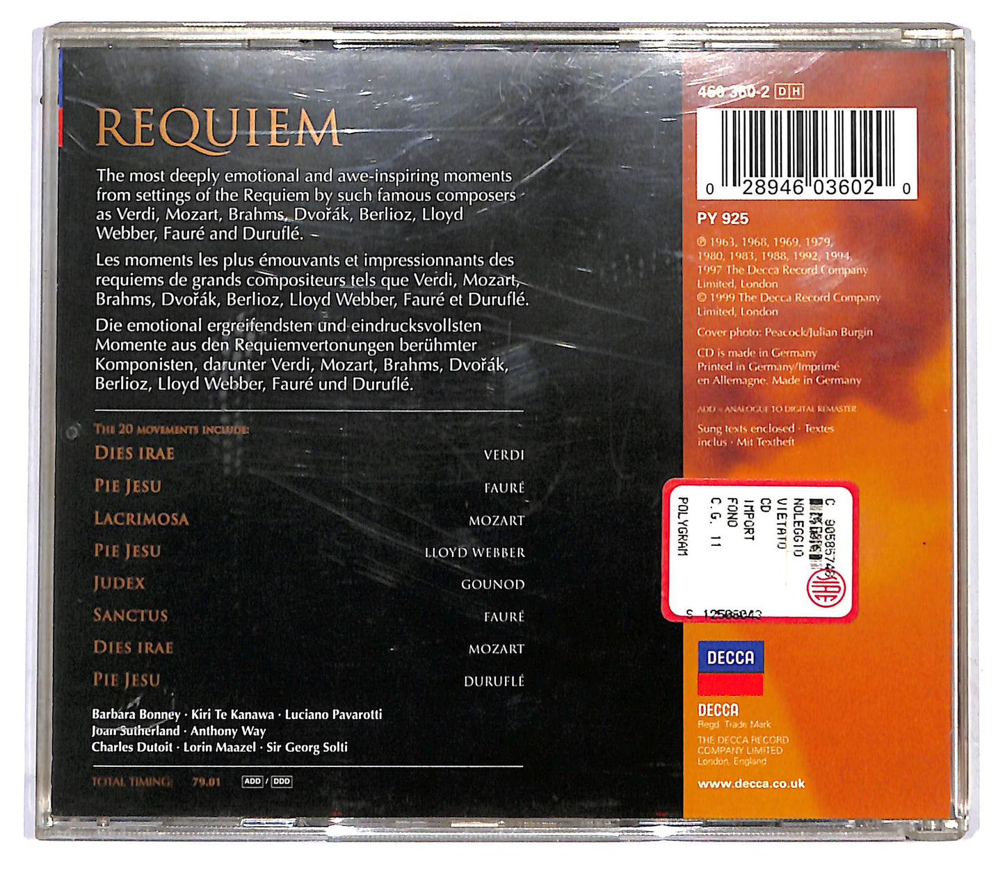 EBOND Various - Requiem (Spiritual Music To Uplift Your Soul) CD CD121402