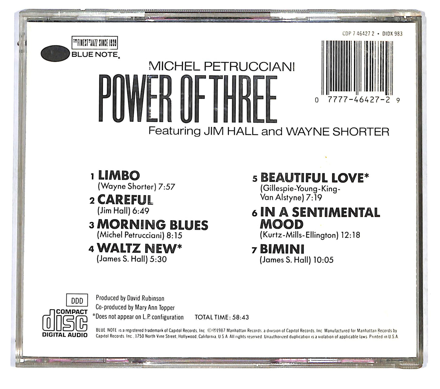 EBOND Michel Petrucciani - Power Of Three CD CD121461