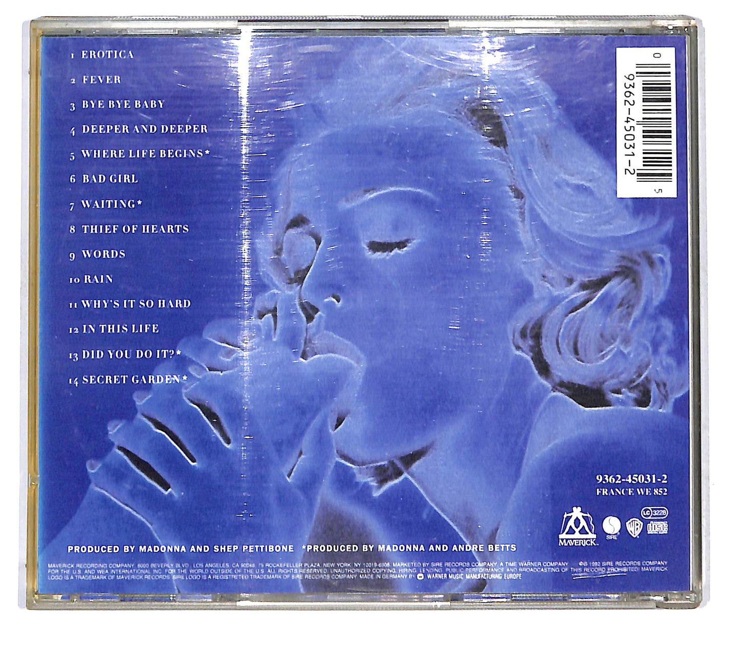 EBOND Madonna - Erotica CD CD121519